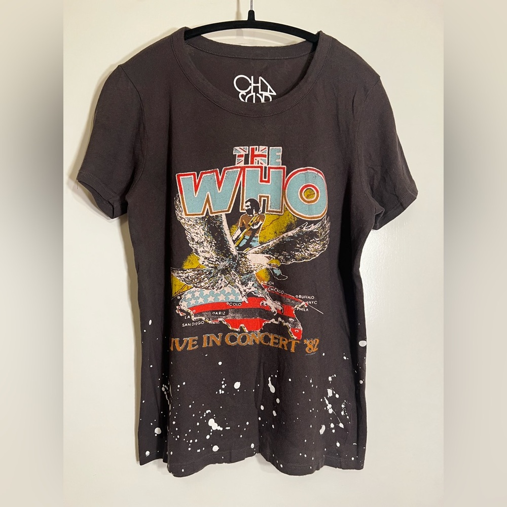 Chaser The Who Live in Concert Graphic Tee Shirt Top